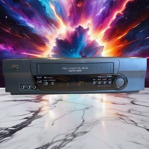 JVC HR-A5U VCR VHS Player Pro-Cision 19u Head SQPB Hi-Fi No Remote TESTED